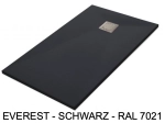 Duschwanne, hohe Qualität, Breite 65 bis 210 cm und 65 bis 120 cm, Acrystone Vollkunstharz, zehn Farben zur Auswahl, 5 Jahre Garantie, Schnelle und kostenlose Lieferung